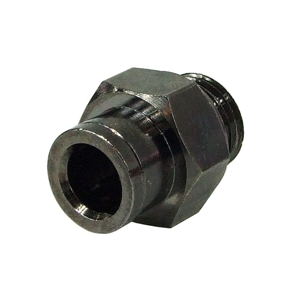 8mm G1/4 plug fitting - black nickel