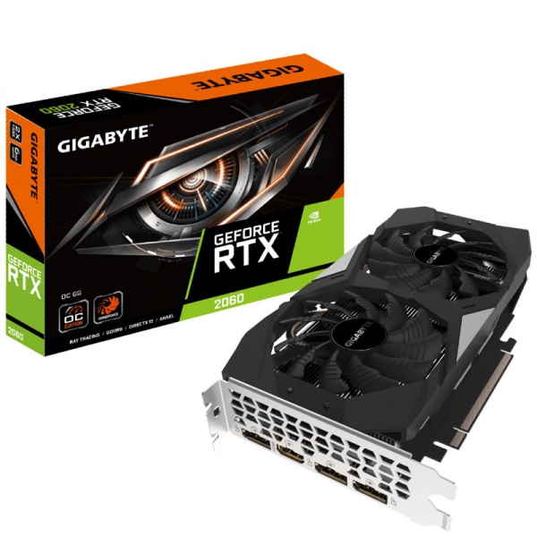 Gigabyte GeForce RTX 2060 OC 6G (Rev. 2.0), 6144 MB GDDR6