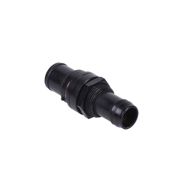 quick release connector kit 10mm barbed fitting (3/8) male incl. bulkhead coupling - matte black