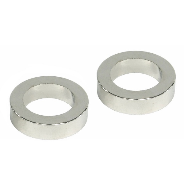 Spacer rings (2 pieces x 5mm) - silver nickel plated