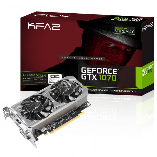 KFA2 GeForce GTX 1070 OC Mini, 8192 MB GDDR5