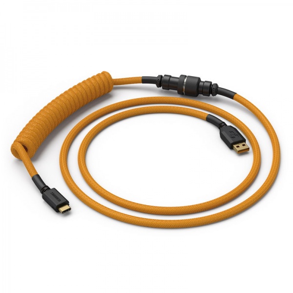 Glorious Coiled Cable Glorious Gold, USB-C to USB-A coiled cable - 1.37m, gold