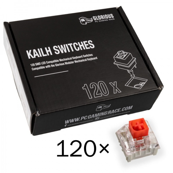 Glorious Kailh Box Red Switches (120 pieces)