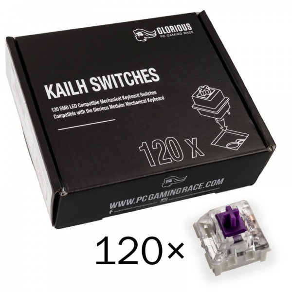 Glorious Kailh Pro Purple Switches (120 pieces)
