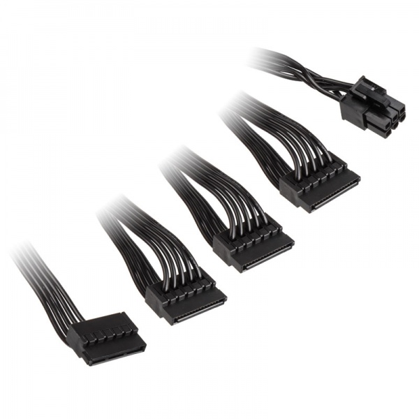 Kolink modular connection cable for Continuum power supplies 4x SATA - black