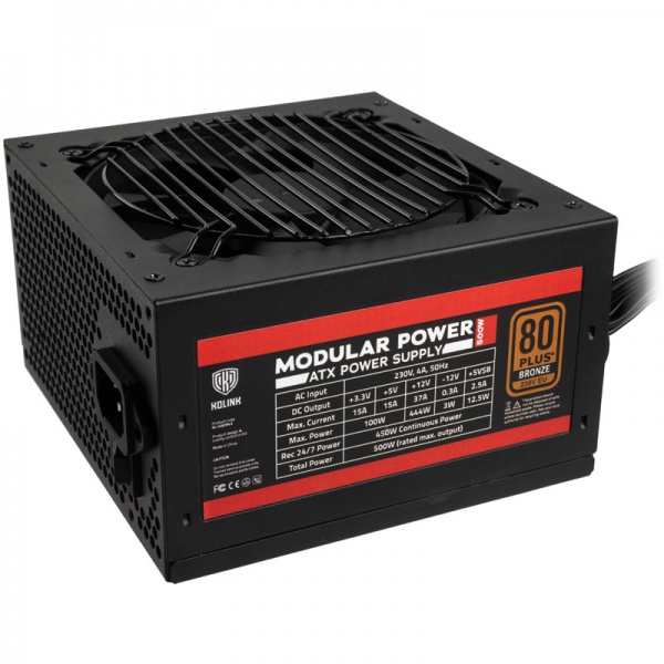 Kolink Modular Power 80 PLUS bronze power supply - 500 watts