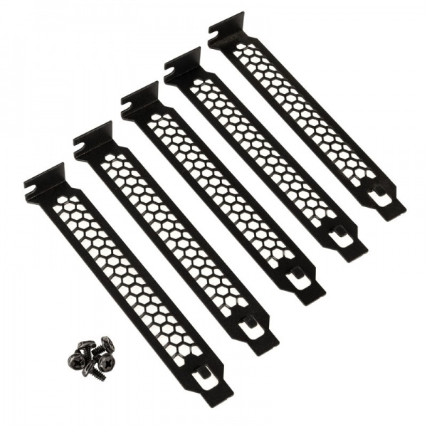 Kolink PCI slot covers - 5 pieces, black