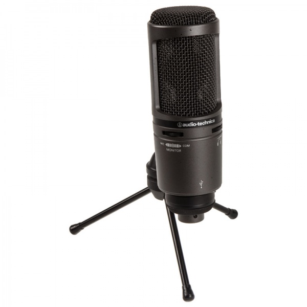 Audio-Technica AT2020 USB + Condenser Microphone - Black