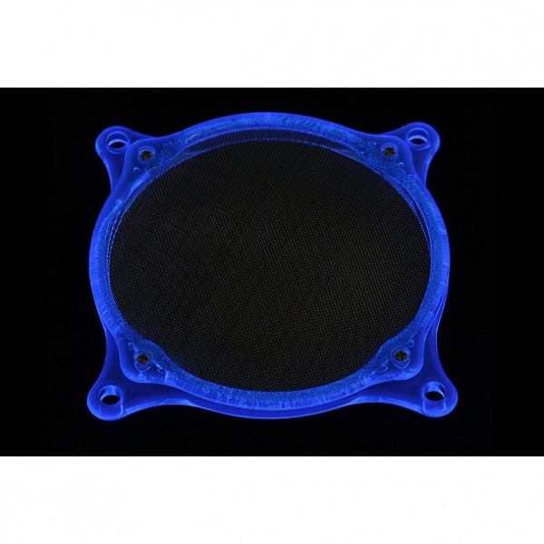 120mm WCUK Mesh Fan Filter - UV Blue
