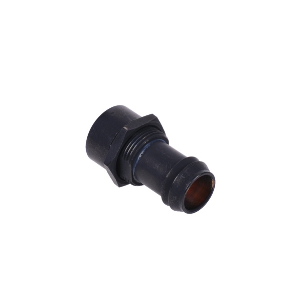 Bulkhead Connector G1/4 Thread Innner to 13mm Barbed fitting - Black Matt
