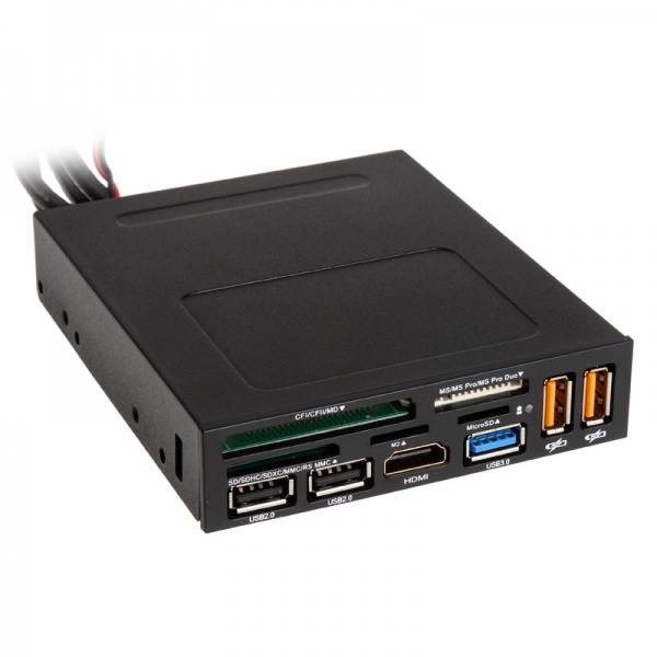 InLine front panel 3.5 inches, Card Reader, HDMI, USB 3.0 and 2.0