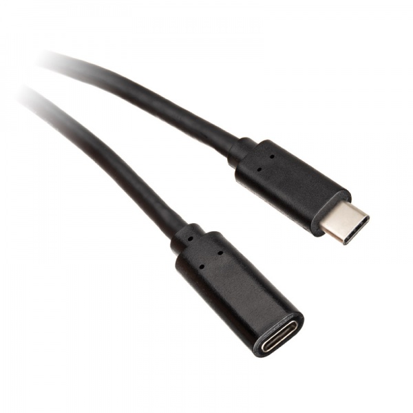 InLine USB 3.2 extension cable, USB type C, black - 1m