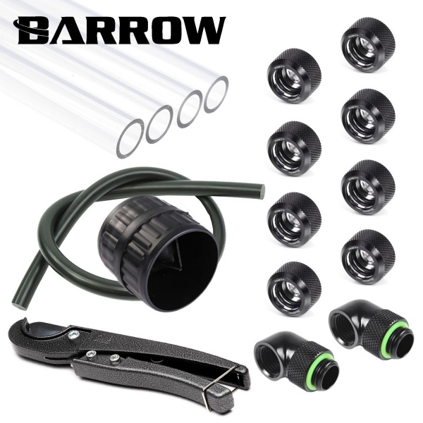 Barrow 14mm PETG Hard Tube Starter Kit  - Black