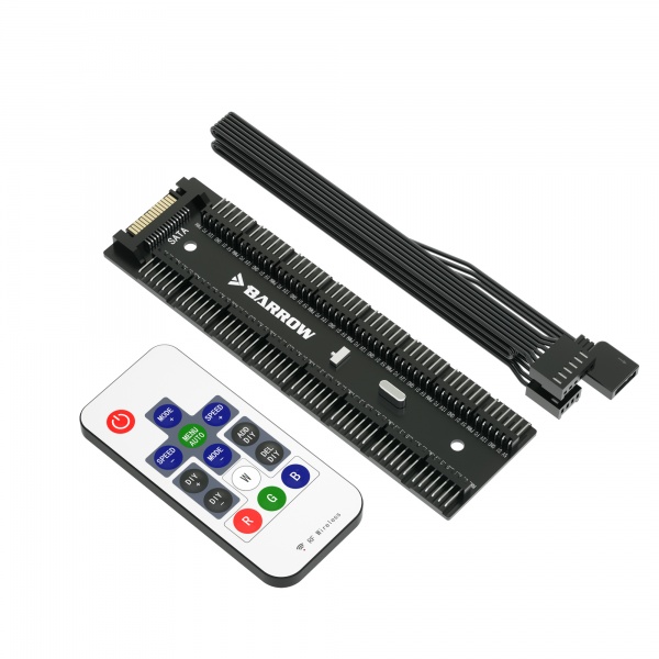 Barrow 16 Channel SATAPower, 6Pin - 5v RGB Controller with Remote