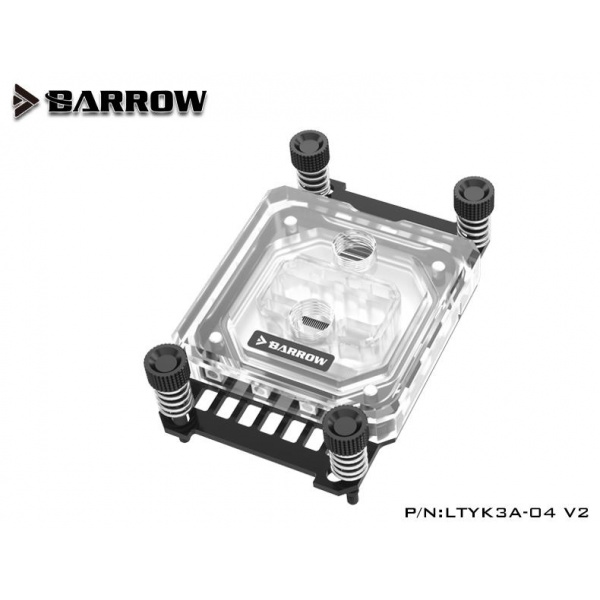 Barrow Acrylic Micro Jet CPU Waterblock, LRC 2.0 RGB, AM3/4 - Black