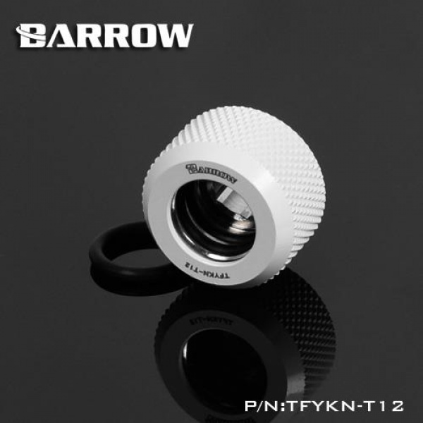 Barrow G1/4 - 12mm OD Twin Seal Hard Tube Compression Fitting - White