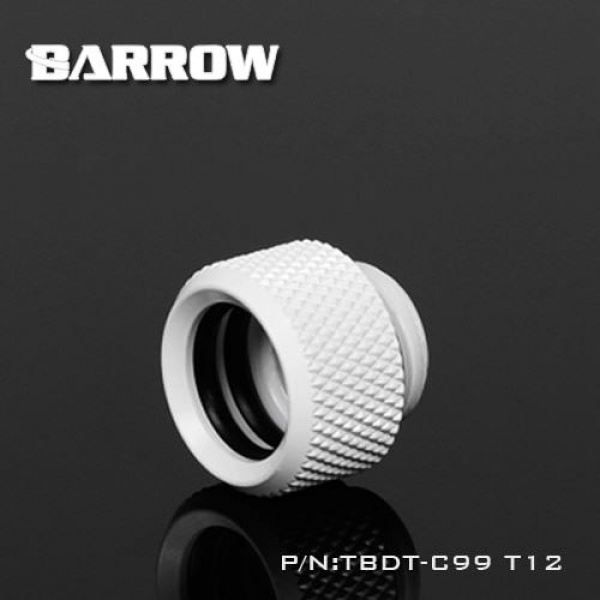 Barrow G1/4 - 14mm OD Twin Seal Hard Tube Push Fitting - White