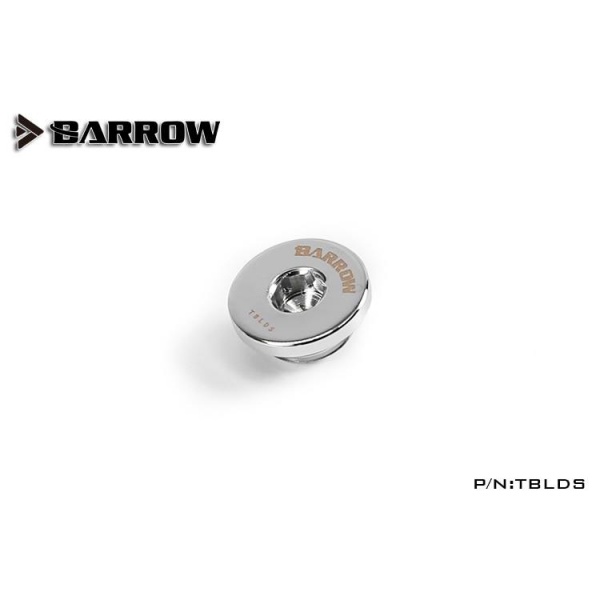 Barrow G1/4 Hex Blank Plug - Shiny Silver