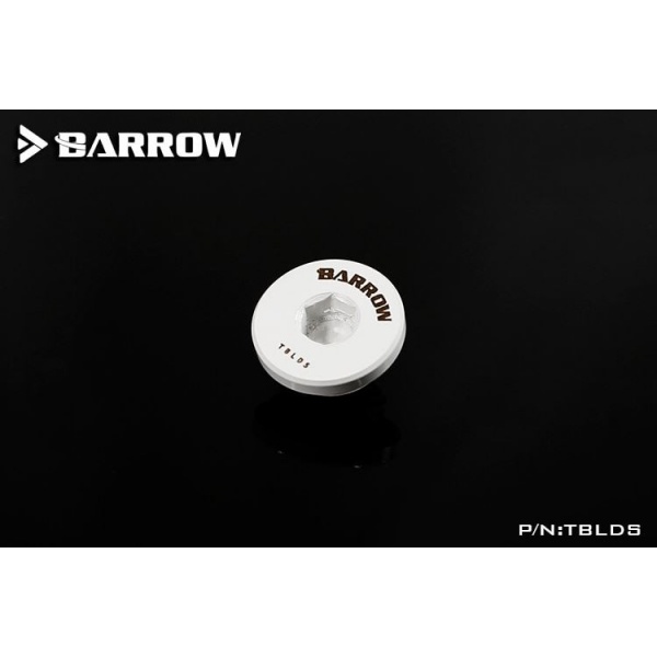 Barrow G1/4 Hex Blank Plug - White B Grade