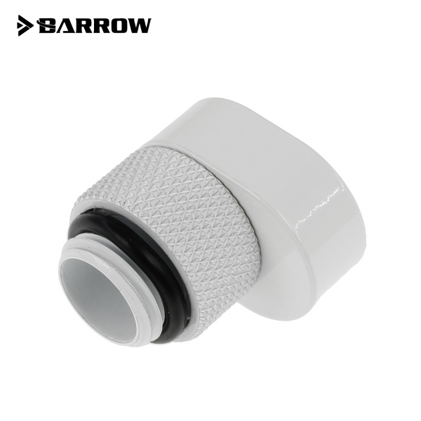 Barrow G1/4 Male to G1/4 Offset Female 360 Degree Rotary Adapter - White
