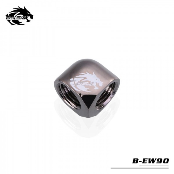 Bykski B-EW90 90 Degree G1/4 Angle Fitting - Black Nickel