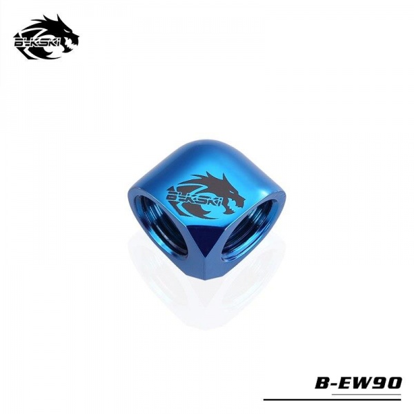 Bykski B-EW90 90 Degree G1/4 Angle Fitting - Blue