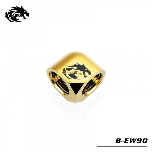 Bykski B-EW90 90 Degree G1/4 Angle Fitting - Gold
