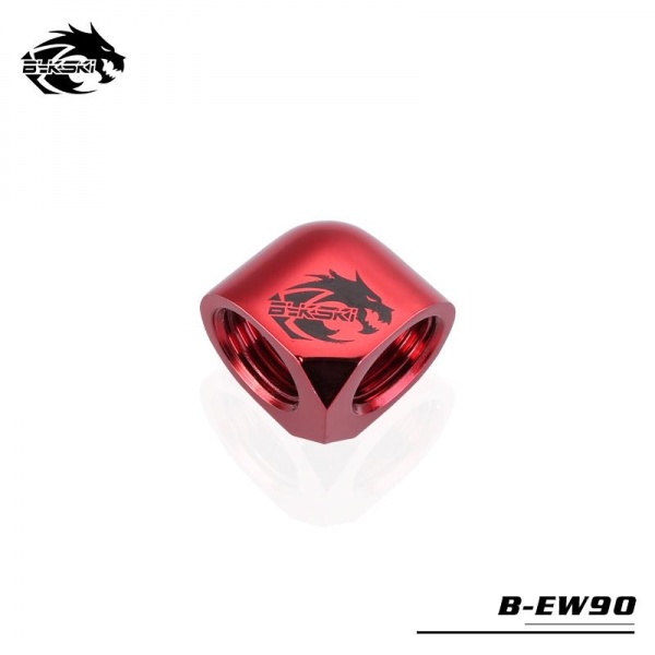 Bykski B-EW90 90 Degree G1/4 Angle Fitting - Red