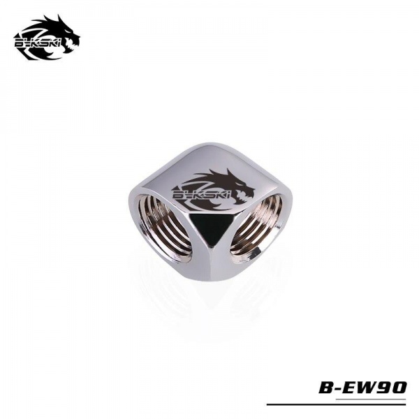Bykski B-EW90 90 Degree G1/4 Angle Fitting - Silver