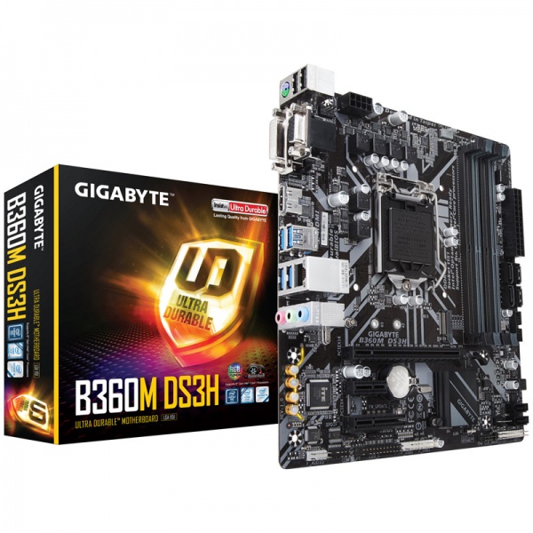 Gigabyte B360M DS3H, Intel B360 Motherboard - Socket 1151