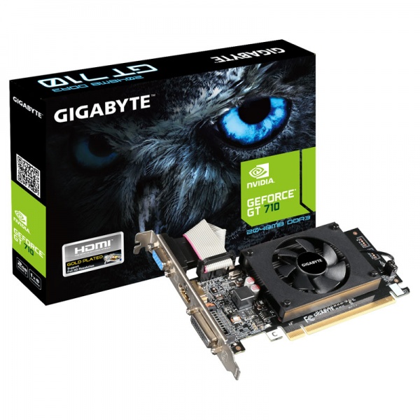 Gigabyte GeForce GT 710, 2048MB DDR3, Low Profile