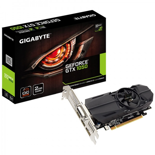 Gigabyte GeForce GTX 1050 OC, 2048 GDDR5, Low Profile