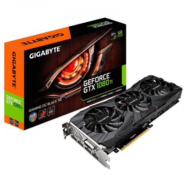 Gigabyte GeForce GTX 1080 Ti Gaming OC Black, 11264 MB GDDR5X