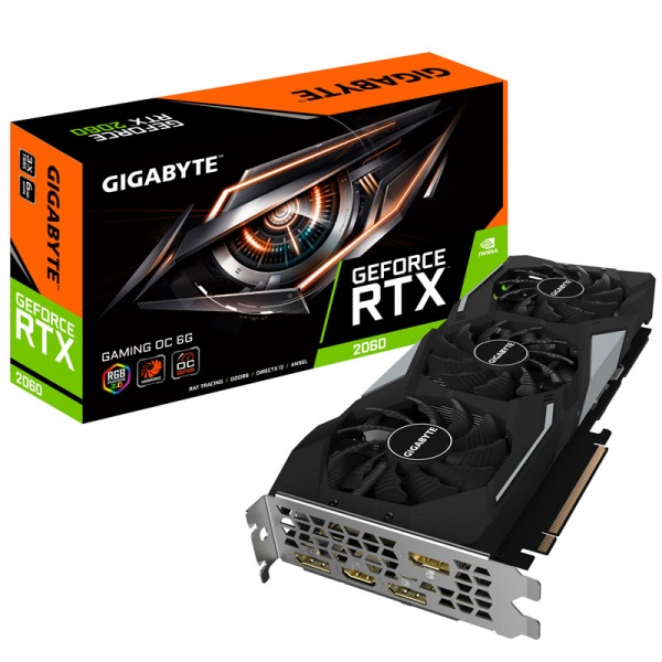 Gigabyte GeForce RTX 2060 gaming OC 6G, 6144 MB GDDR6