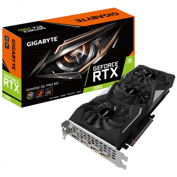 Gigabyte GeForce RTX 2060 Gaming OC Pro 6G (Rev. 2.0), 6144 MB GDDR6
