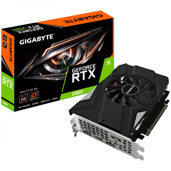 Gigabyte GeForce RTX 2060 Mini ITX OC 6G, 6144MB GDDR6