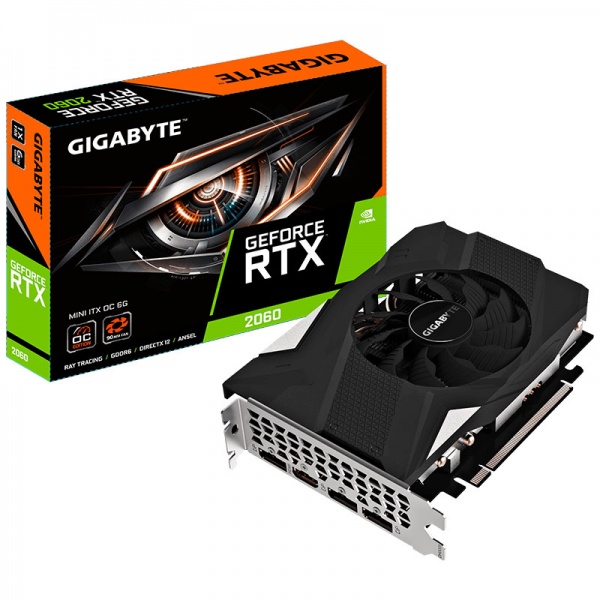 Gigabyte GeForce RTX 2060 Mini ITX OC 6G (Rev. 2.0), 6144 MB GDDR6