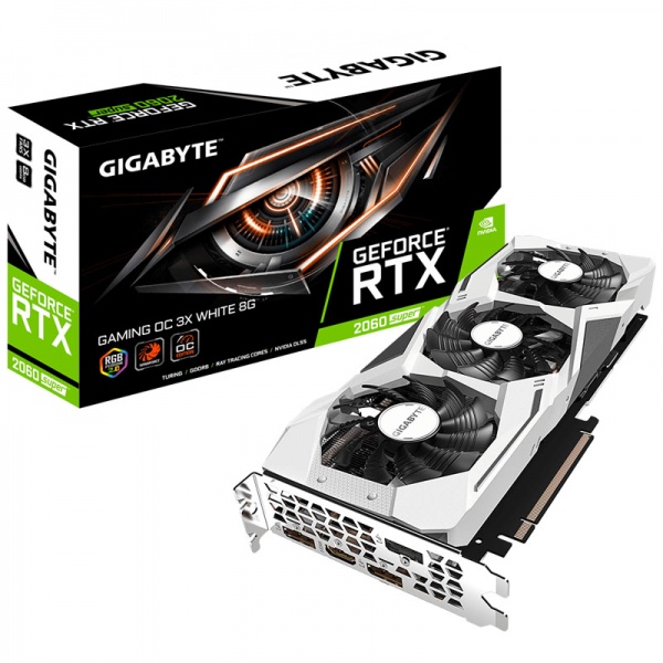 Gigabyte GeForce RTX 2060 Super Gaming OC 3X 8G White, 8192 MB GDDR6