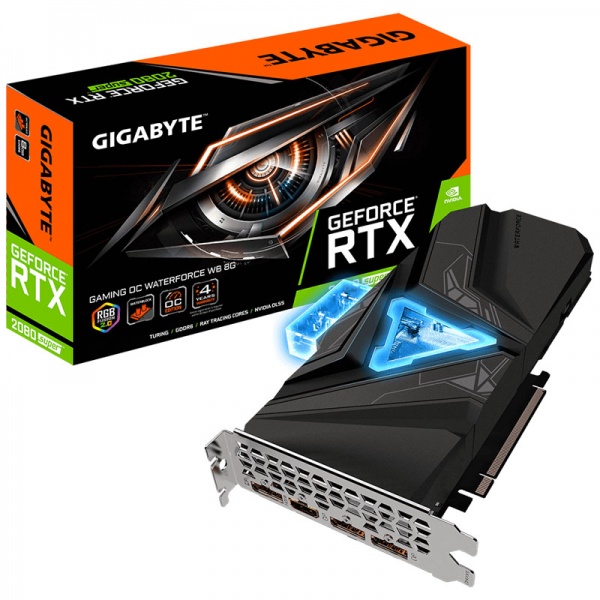 Gigabyte GeForce RTX 2080 Super Gaming OC Waterforce WB 8G, 8192 MB GDDR6