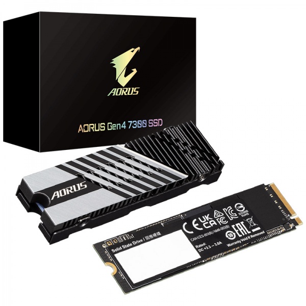 gigabytes AORUS Gen4 7300 NVMe SSD, PCIe 4.0 M.2 Type 2280 - 1TB