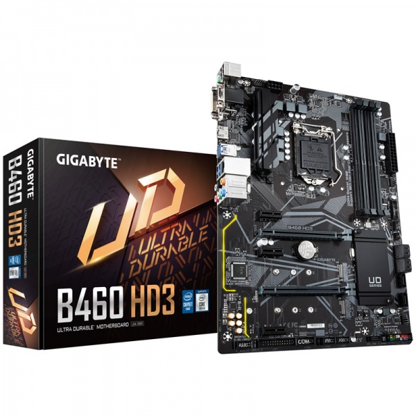 Gigabytes B460 HD3, Intel B460 motherboard - socket 1200
