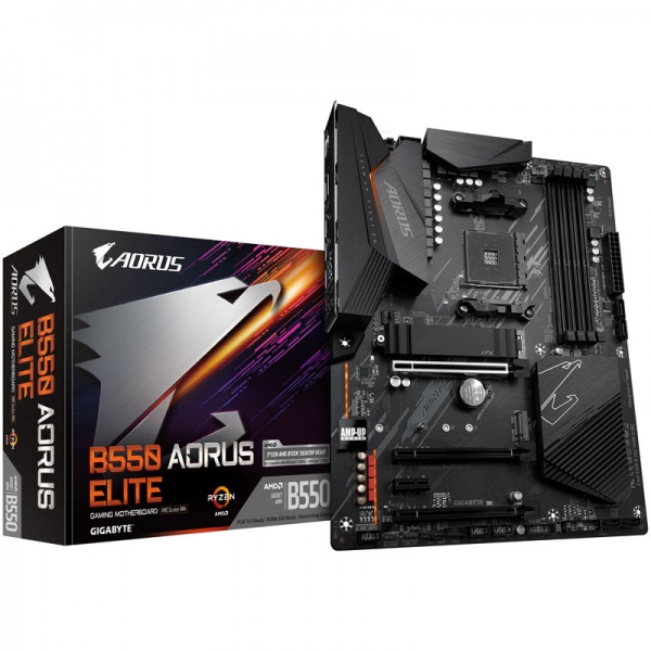 Gigabytes B550 Aorus Elite, AMD B550 motherboard - socket AM4