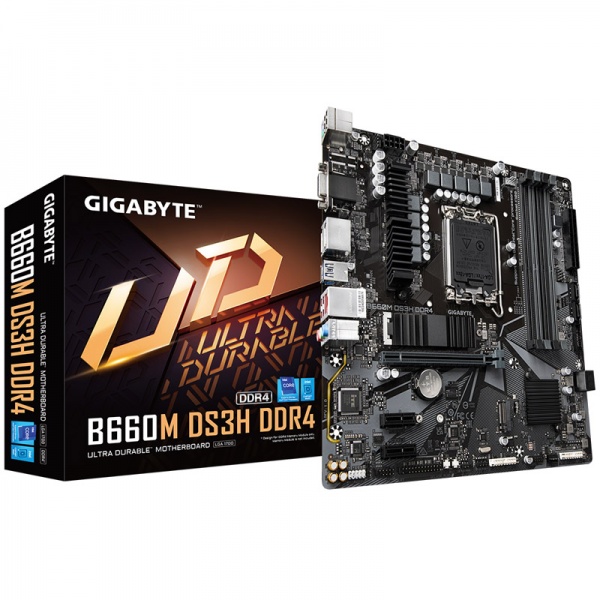 Gigabytes B660M DS3H DDR4, Intel B660 Motherboard - Socket 1700, DDR4