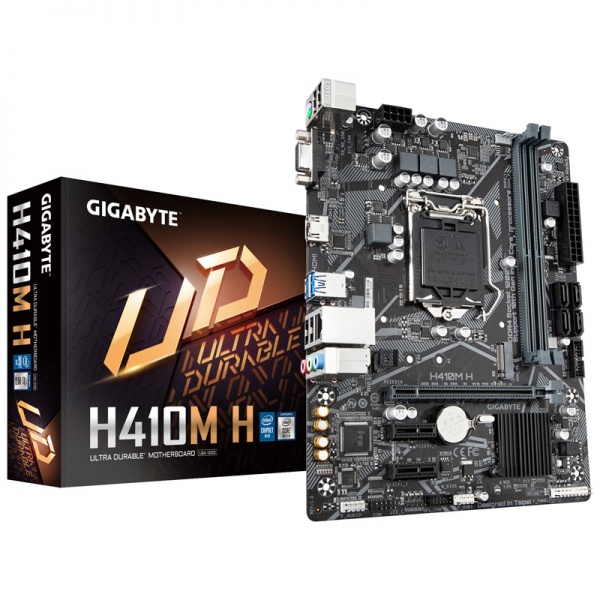 Gigabytes H410M H, Intel H410 motherboard - socket 1200