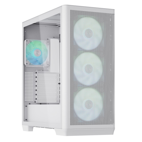 APNX Creator C1 Mid Tower Case with Glass Panel - White