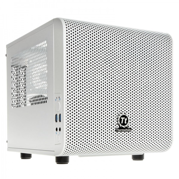 Thermaltake Core V1 Snow Edition mini-ITX housing - white Window [GEXA ...