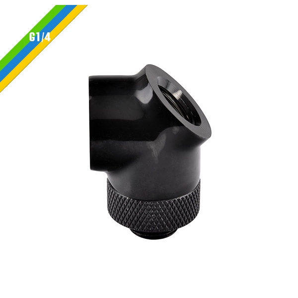 Thermaltake Pacific G1/4, 45 Degree Adapter Fitting - Black