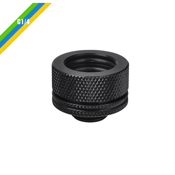 Thermaltake Pacific G1/4 PETG Tube 16mm OD Compression Fitting - Black