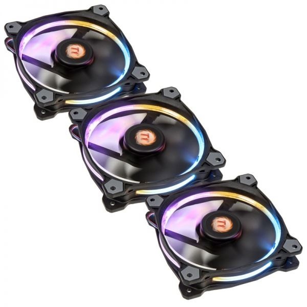 Thermaltake Riing 12, RGB LED fan, 256 colors - 120mm Set of 3