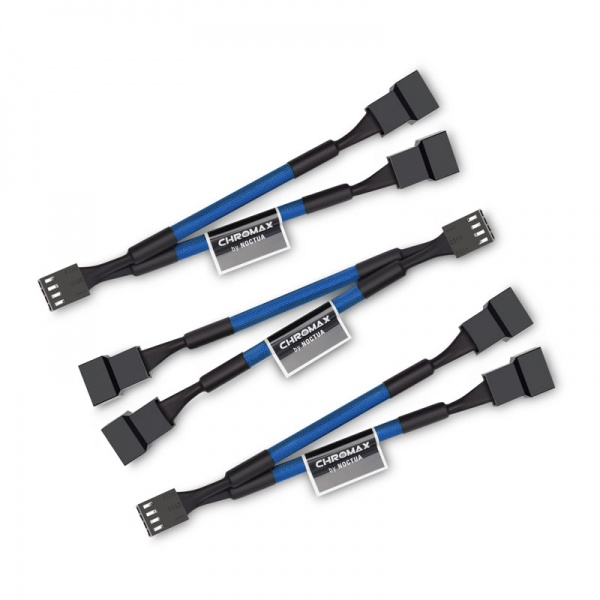 Noctua NA-SYC1 chromax.blue Y-splitter cable set for fans - blue